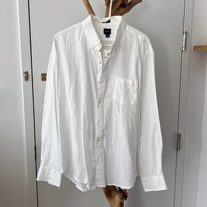 COPY - J Crew White Linen Button Down